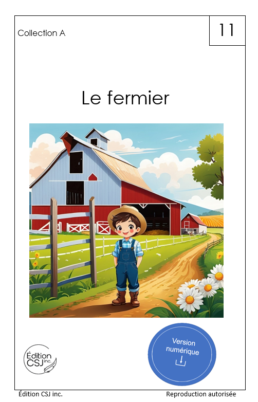 1re année Le fermier - LIVRE 11 COLLECTION A (Numérique)
