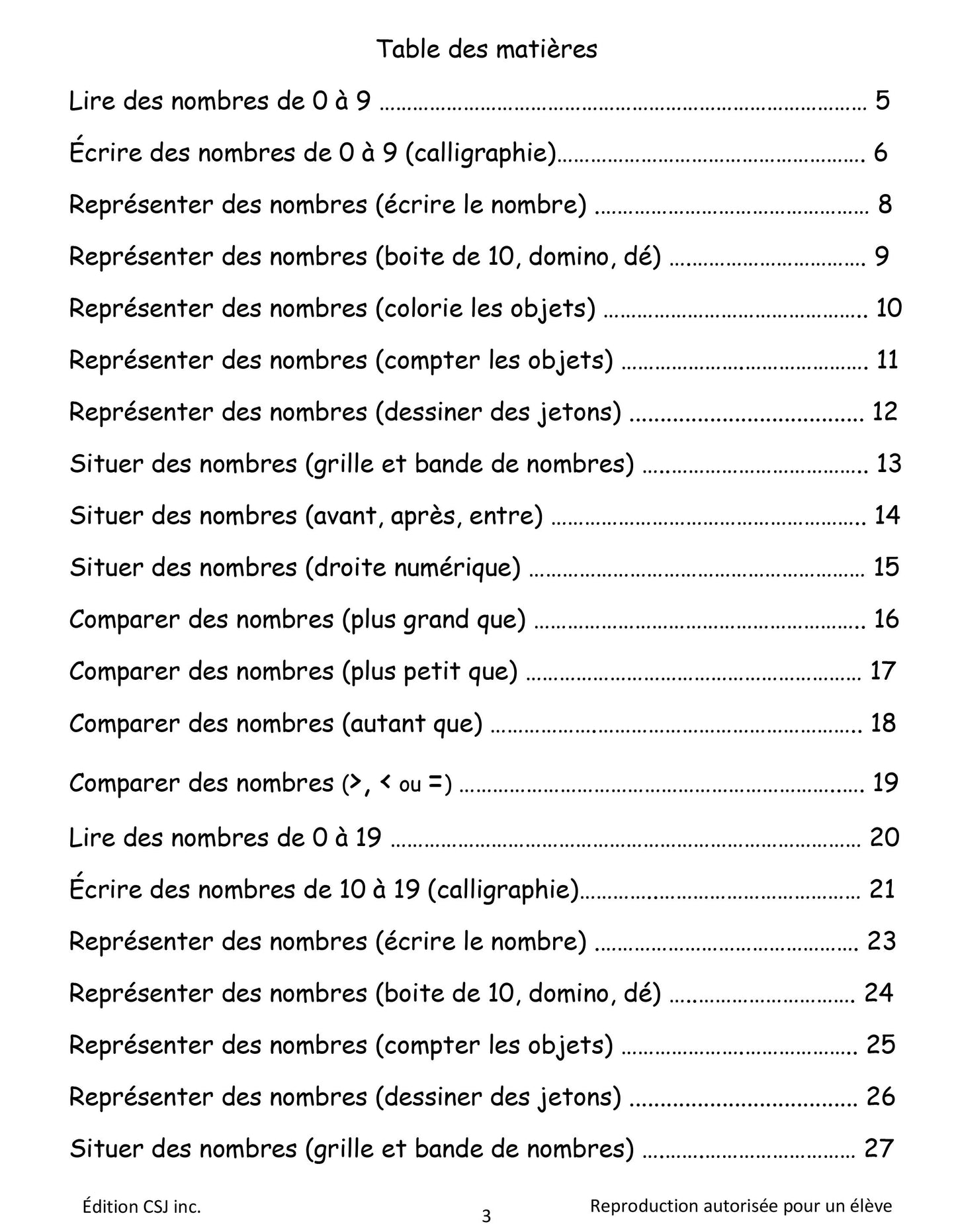 1re année Sens et écriture des nombres - CAHIER A (Numérique)