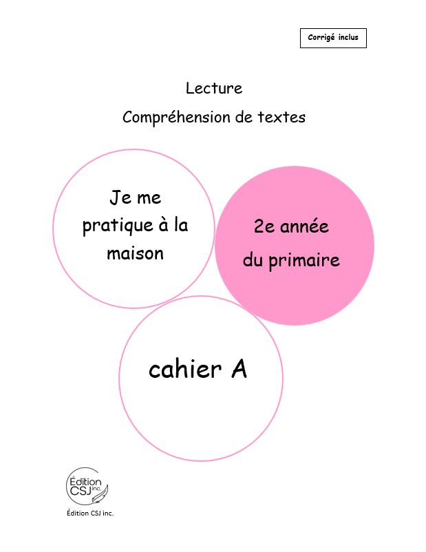 2e année Lecture compréhension de textes - CAHIER A