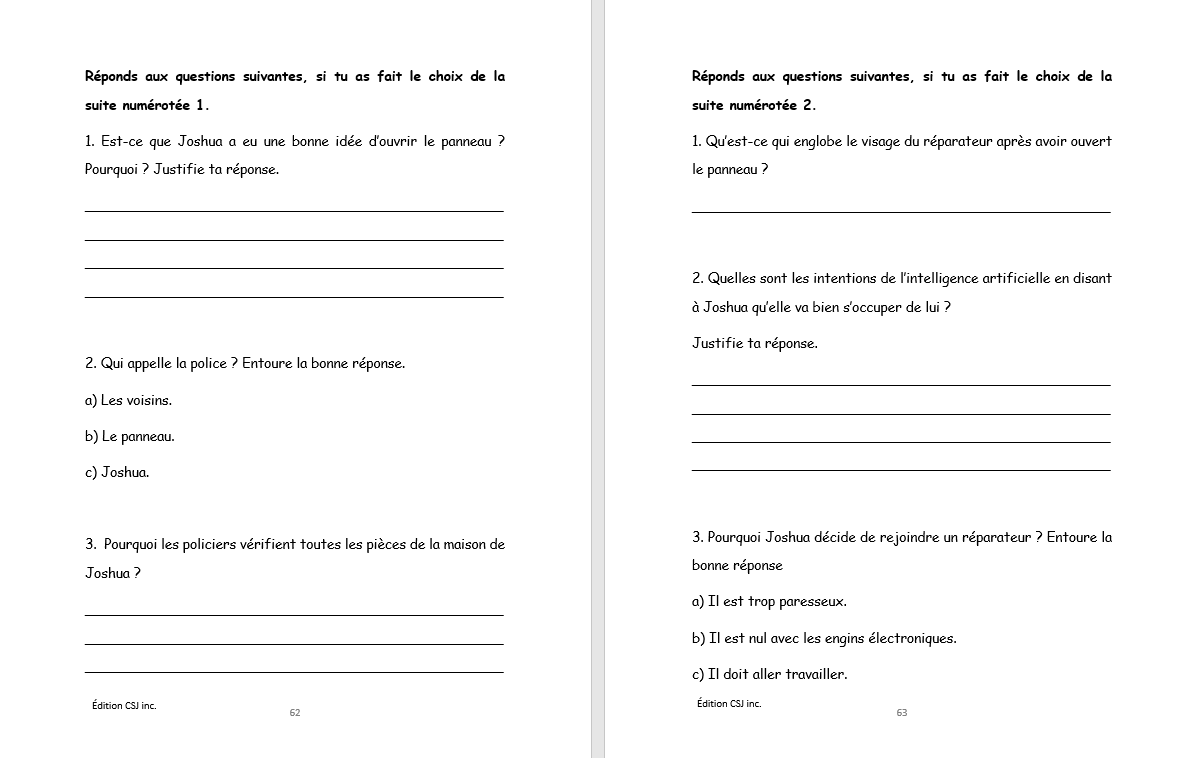6e année Lecture compréhension de textes - CAHIER A (Numérique)