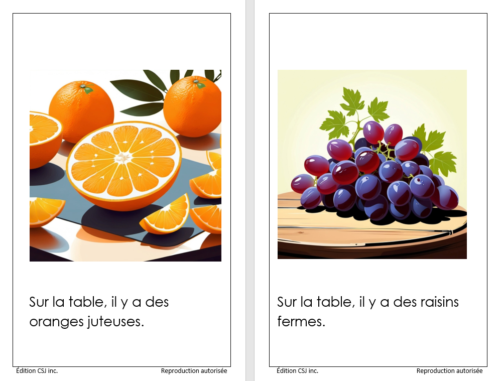1re année Les fruits - LIVRE 11 COLLECTION B (Numérique)