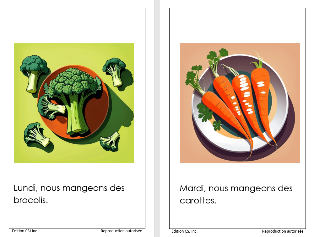 1re année Les légumes - LIVRE 12 COLLECTION B (Numérique)
