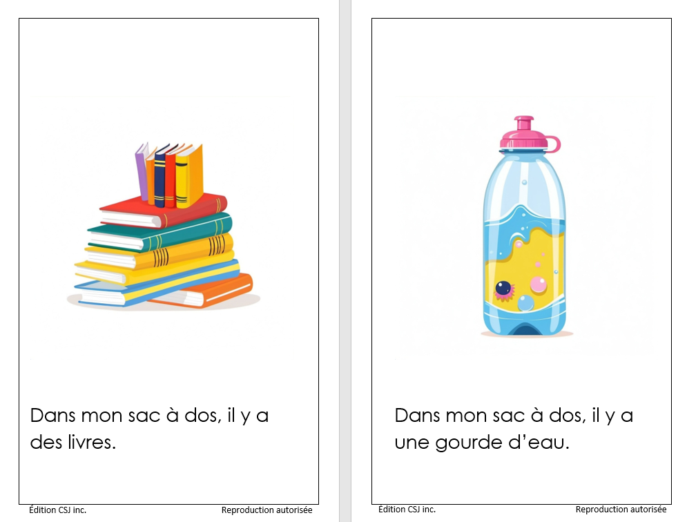 1re année Mon sac à dos - LIVRE 5 COLLECTION B (Numérique)