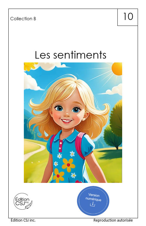 1re année Les sentiments - LIVRE 10 COLLECTION B (Numérique)