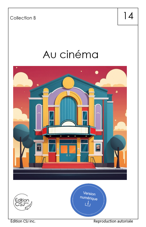 1re année Au cinéma - LIVRE 14 COLLECTION B (Numérique)