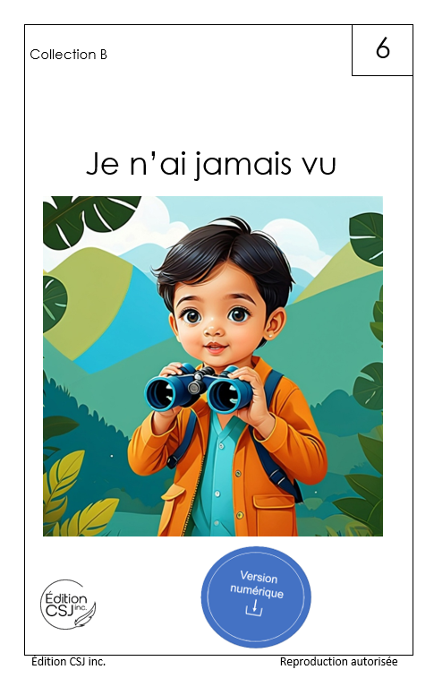 1re année Je n'ai jamais vu - LIVRE 6 COLLECTION B (Numérique)