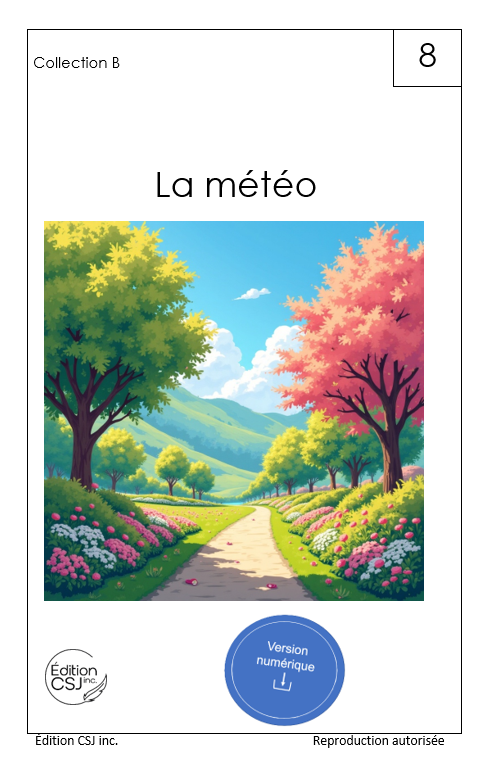 1re année La météo - LIVRE 8 COLLECTION B (Numérique)