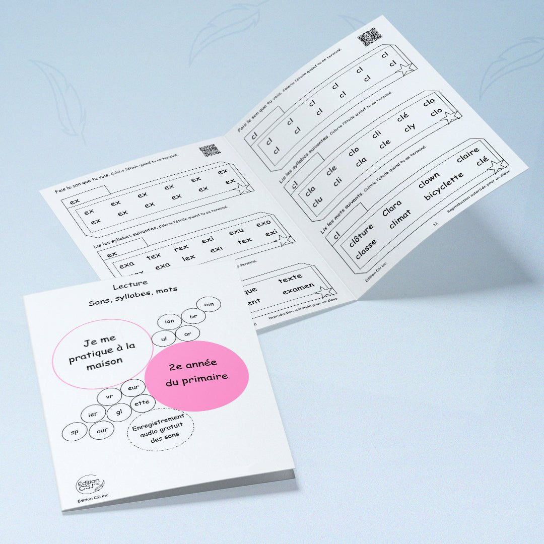 2e année Lecture sons, syllabes, mots