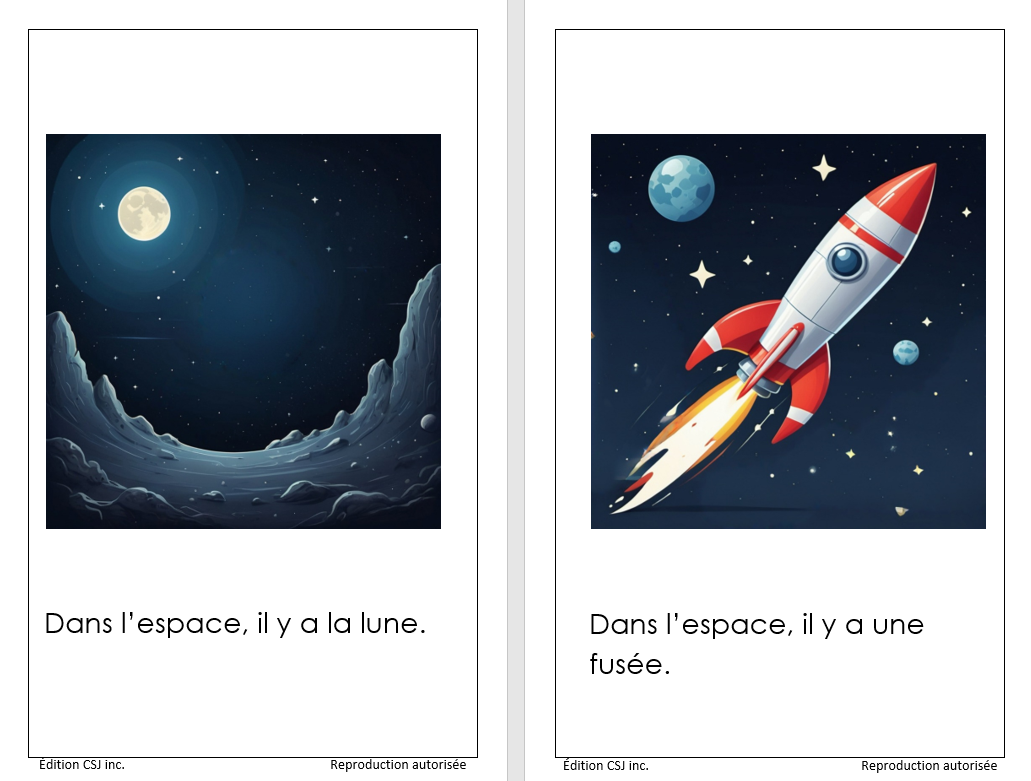 1re année Dans l'espace - LIVRE 10 COLLECTION A (Numérique)