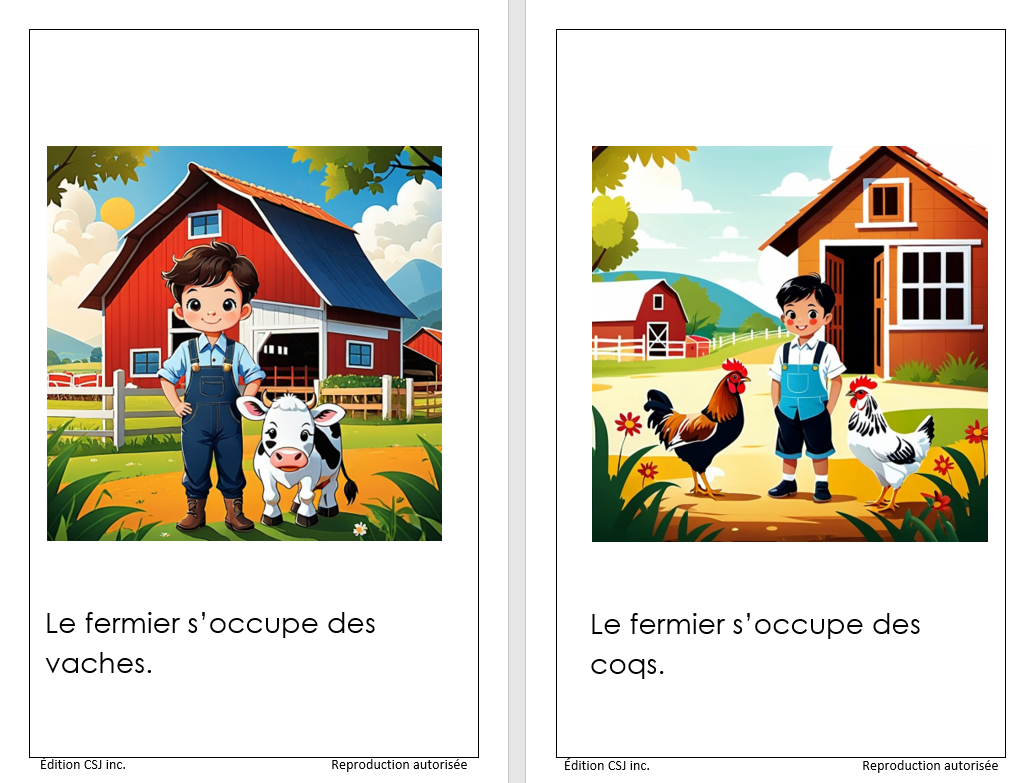 1re année Le fermier - LIVRE 11 COLLECTION A (Numérique)