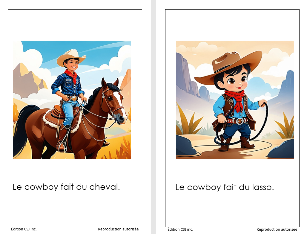1re année Le cowboy - LIVRE 8 COLLECTION A (Numérique)