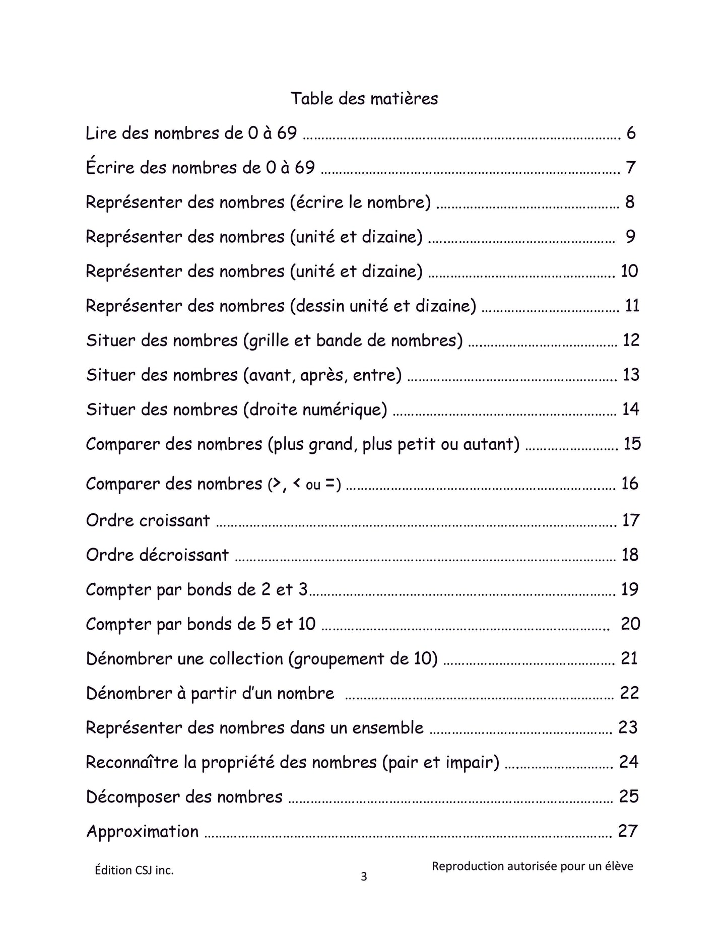 1re année Sens et écriture des nombres - CAHIER D (Numérique)