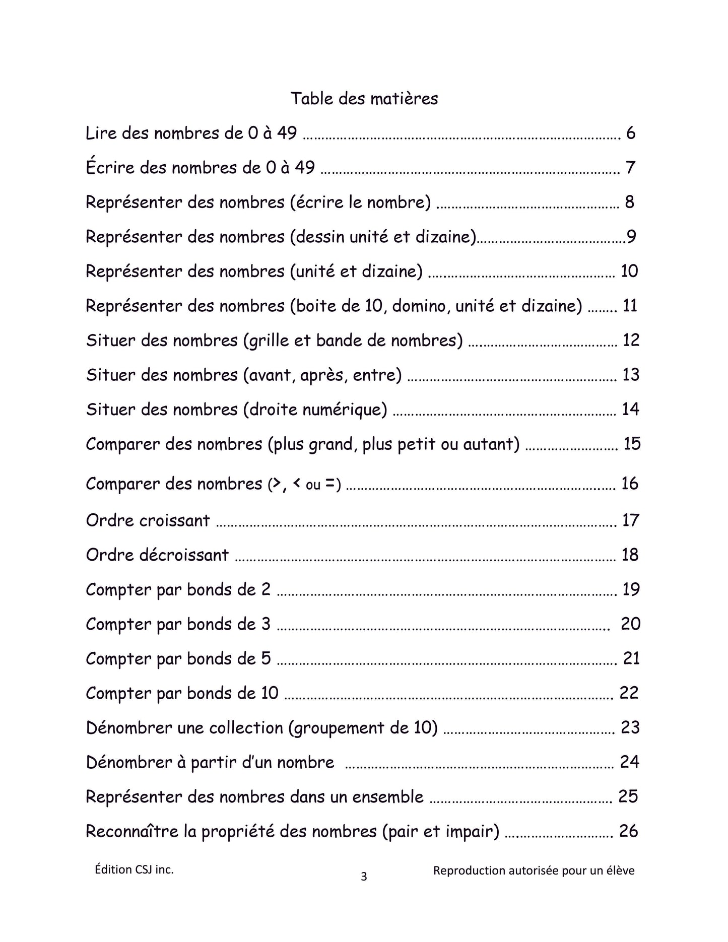1re année Sens et écriture des nombres - CAHIER C (Numérique)