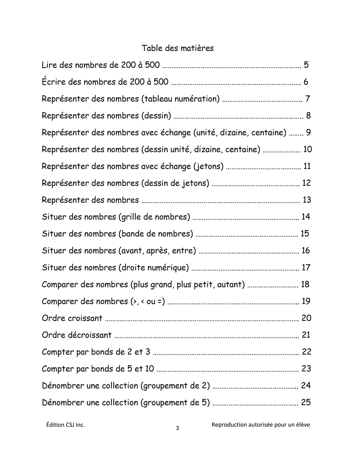 2e année Sens et écriture des nombres - CAHIER C (Numérique)