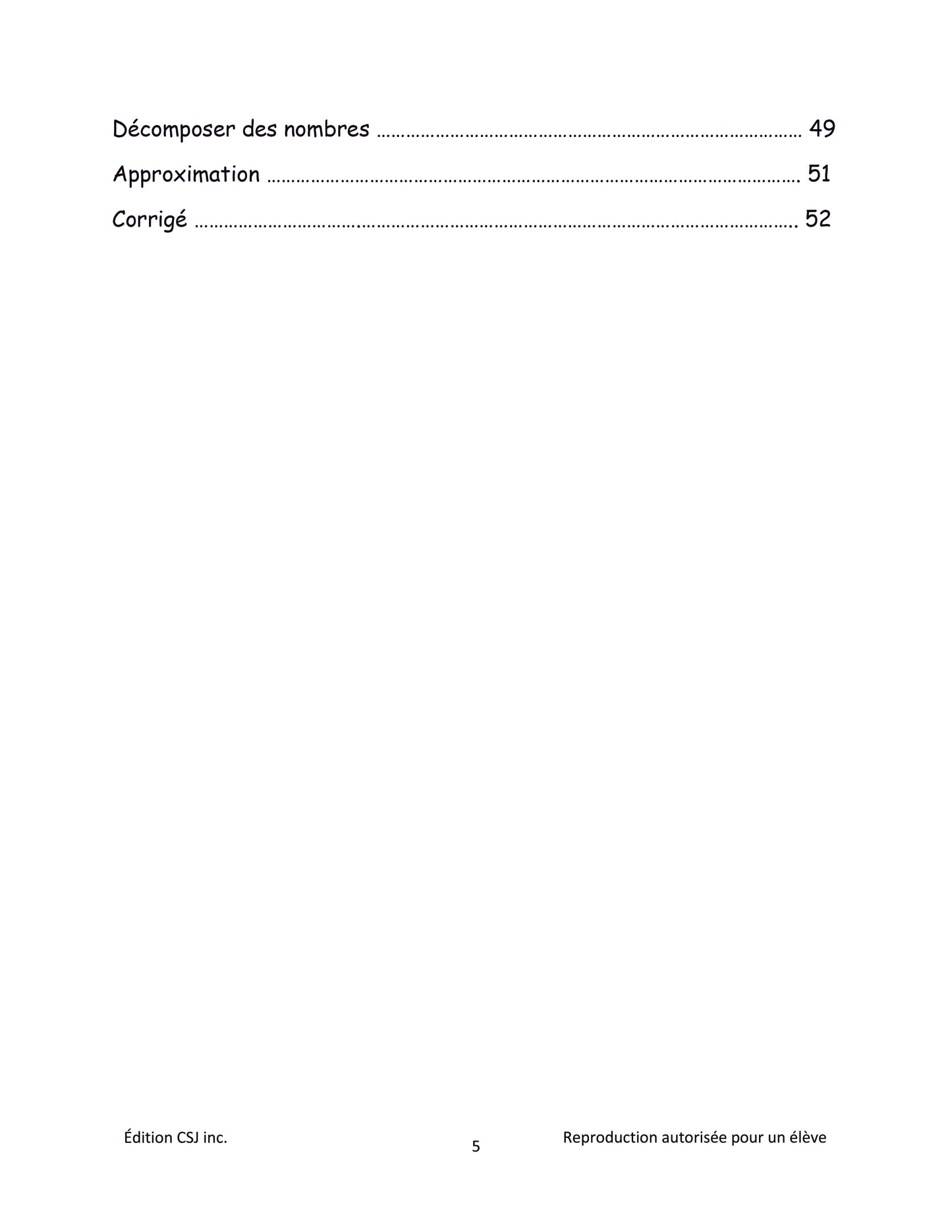 1re année Sens et écriture des nombres - CAHIER C