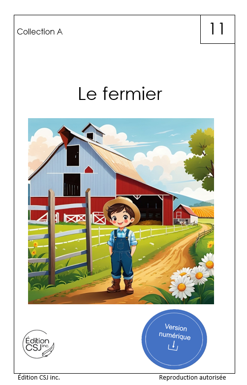 1re année Le fermier - LIVRE 11 COLLECTION A   (Numérique)