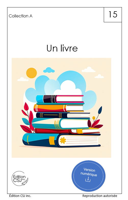 1re année Un livre - LIVRE 15 COLLECTION A   (Numérique)