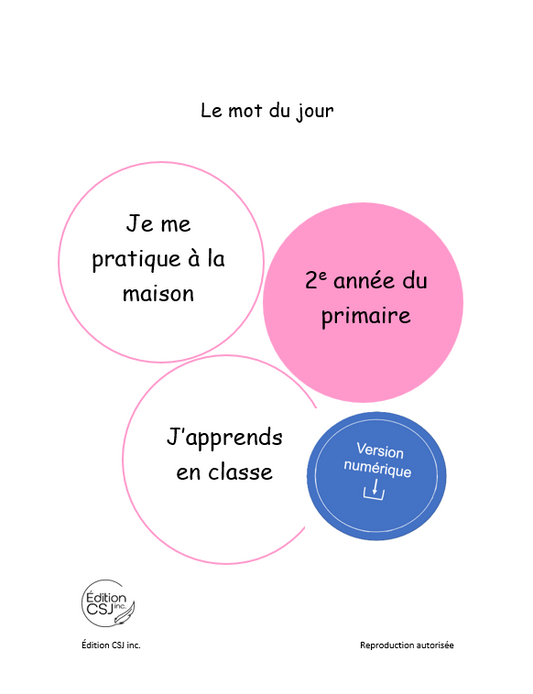 2e année Le mot du jour (Numérique)