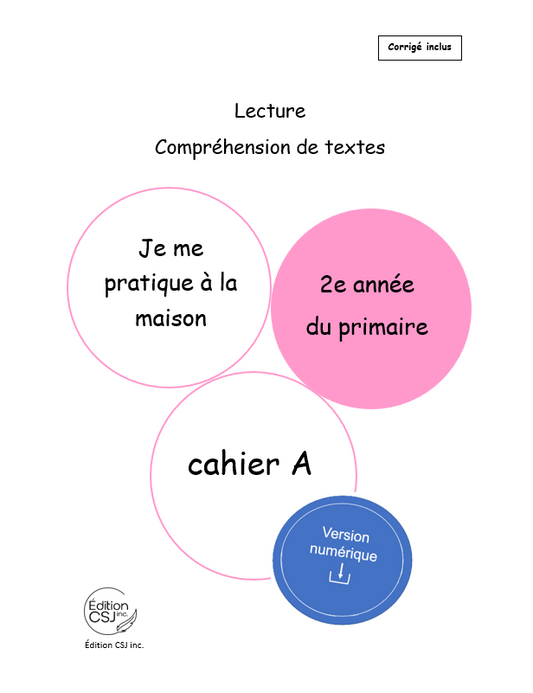 2e année Lecture compréhension de textes - CAHIER A (Numérique)