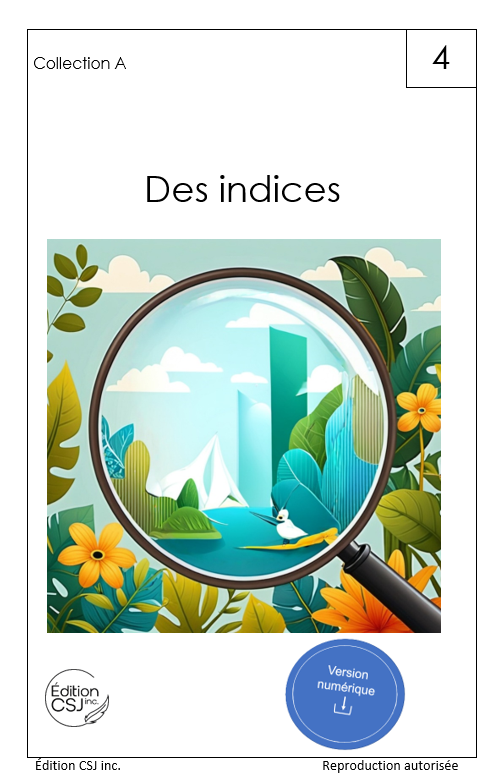 1re année Des indices - LIVRE 4 COLLECTION A   (Numérique)