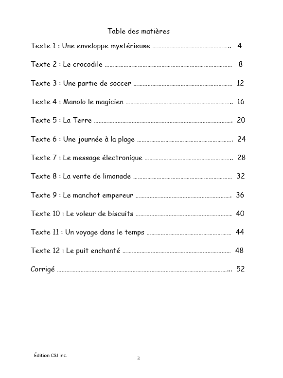 4e année Lecture compréhension de textes - CAHIER A (Numérique)