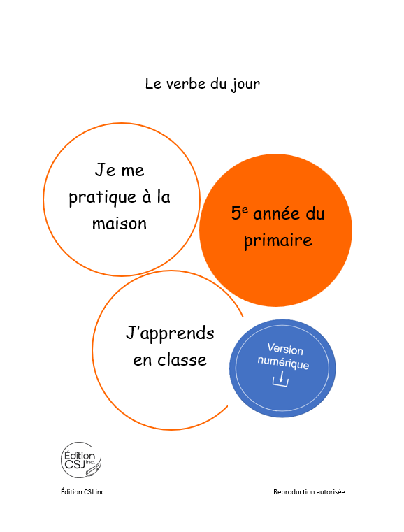 5e année Le verbe du jour (Numérique)