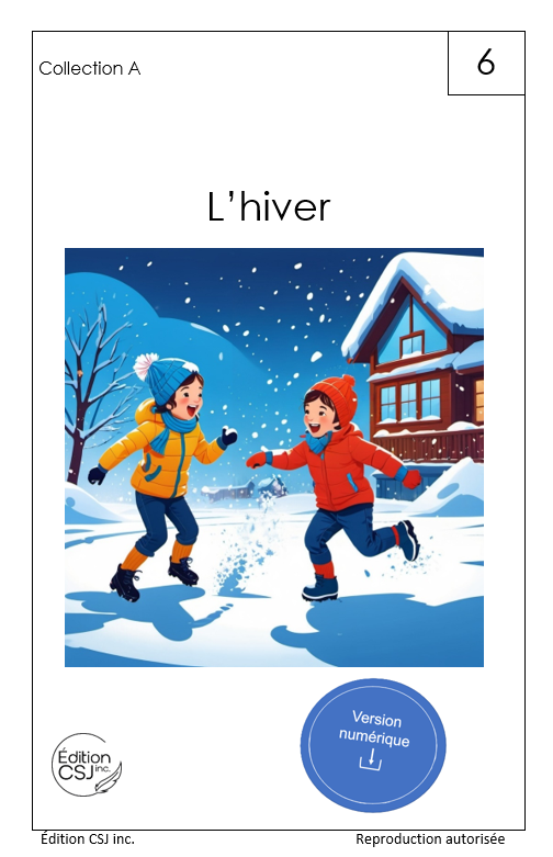 1re année L'hiver - LIVRE 6 COLLECTION A  (Numérique)