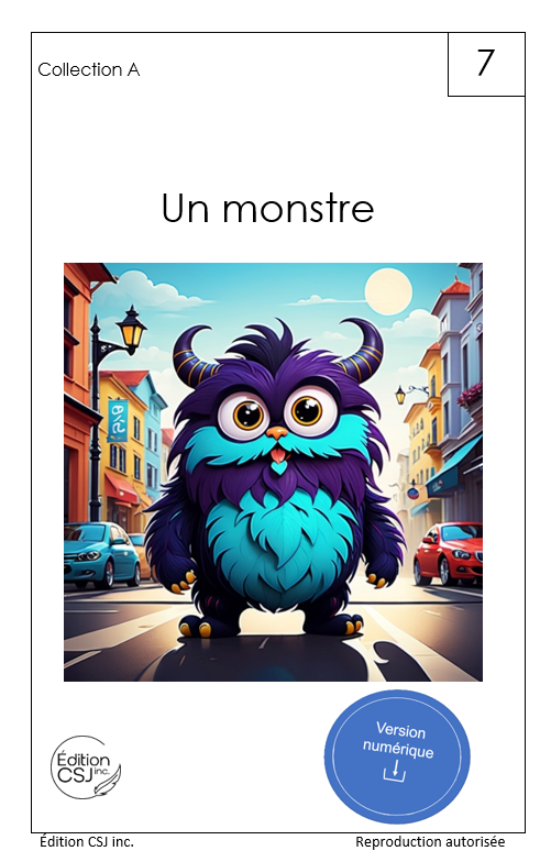 1re année Un monstre - LIVRE 7 COLLECTION A   (Numérique)