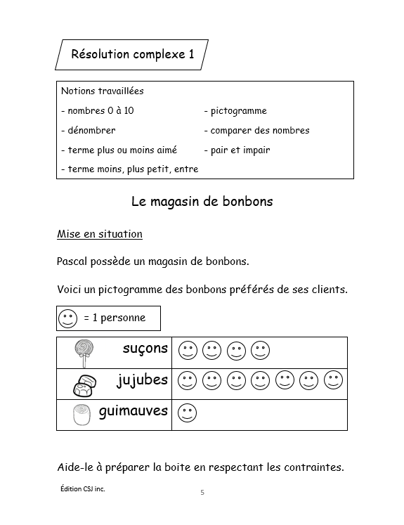 1re année Résoudre une situation-problème : résolutions complexes  - CAHIER A (Numérique)