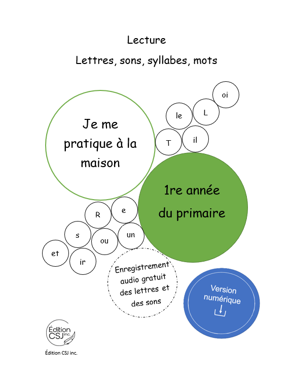 1re année Lecture lettres, sons, syllabes, mots  (Numérique)