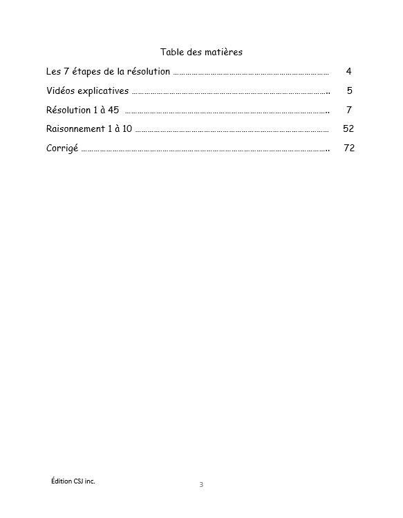 2e année Résolutions simples et raisonnement mathématique - CAHIER A
