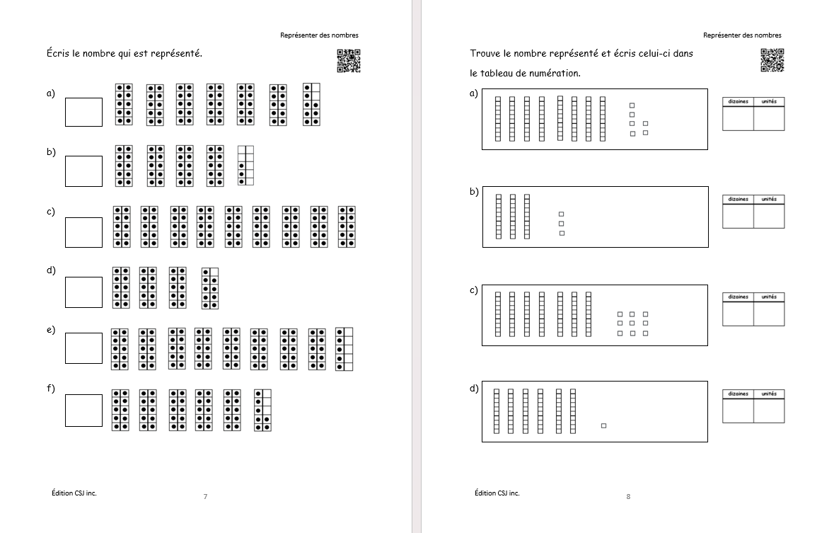 2e année Sens et écriture des nombres - CAHIER A (Numérique)