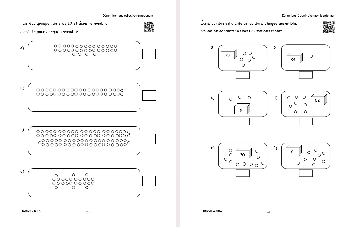 2e année Sens et écriture des nombres - CAHIER A (Numérique)
