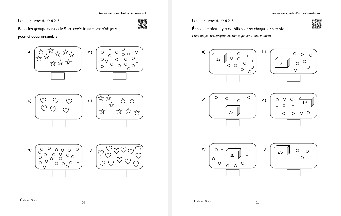 1re année Sens et écriture des nombres - CAHIER B (Numérique)