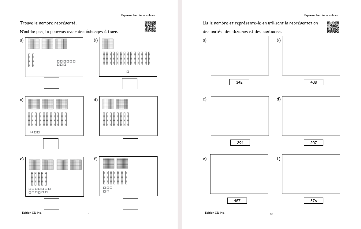 2e année Sens et écriture des nombres - CAHIER C (Numérique)