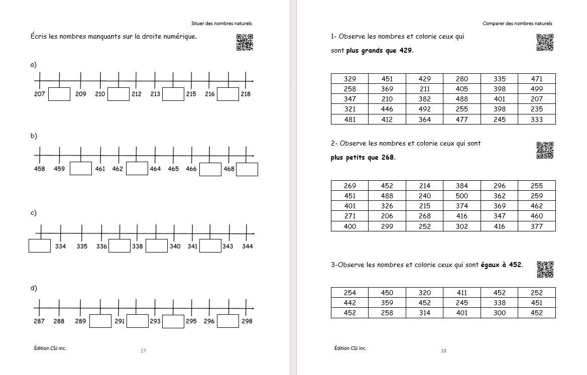 2e année Sens et écriture des nombres - CAHIER C (Numérique)