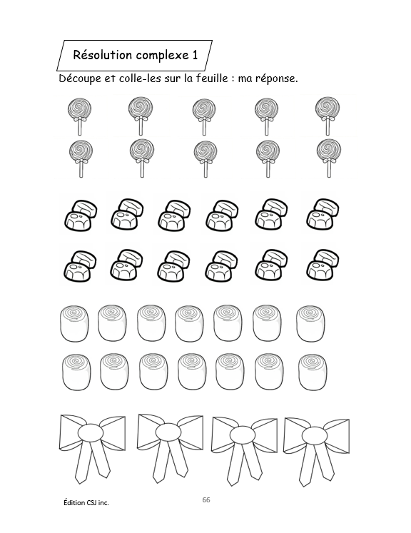 1re année Résoudre une situation-problème : résolutions complexes  - CAHIER A