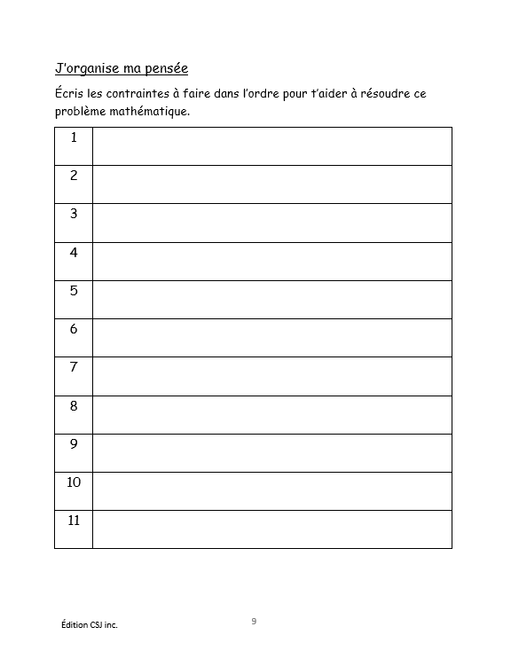 5e année Résoudre une situation-problème : résolutions complexes  - CAHIER A