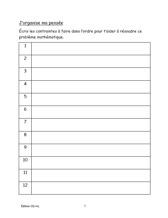 6e année Résoudre une situation-problème : résolutions complexes  - CAHIER A (Numérique)