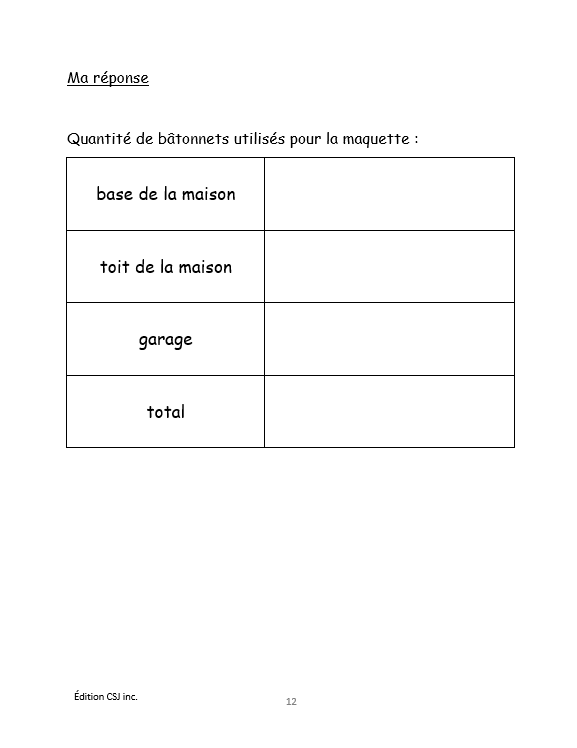 3e année Résoudre une situation-problème : résolutions complexes  - CAHIER A