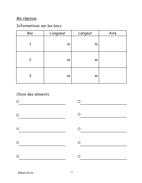 6e année Résoudre une situation-problème : résolutions complexes  - CAHIER A