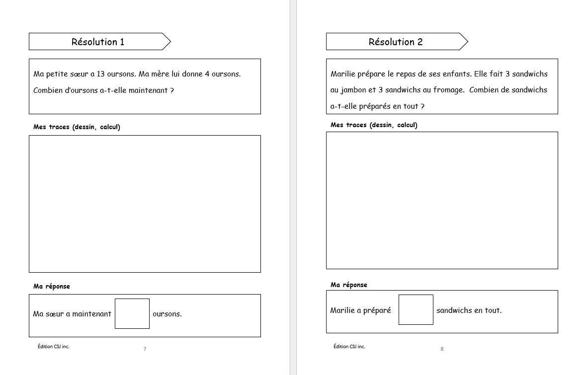 1re année Résolutions simples et raisonnement mathématique  - CAHIER A (Numérique)
