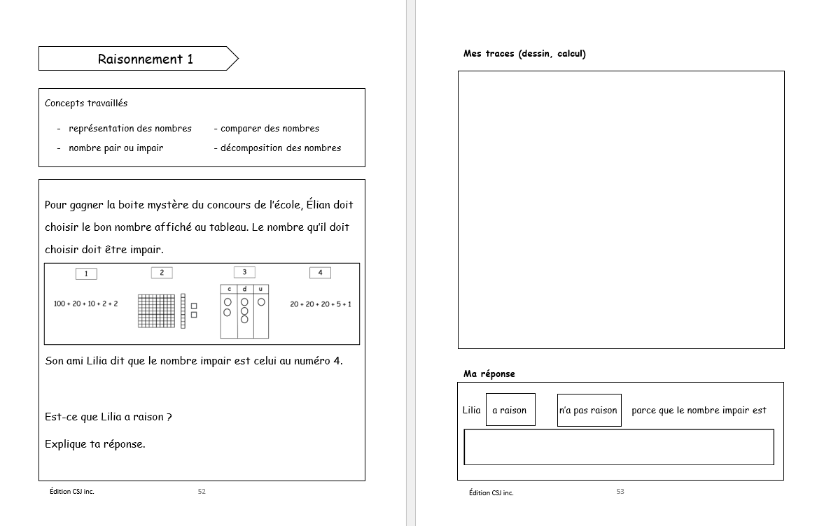 2e année Résolutions simples et raisonnement mathématique - CAHIER A (Numérique)