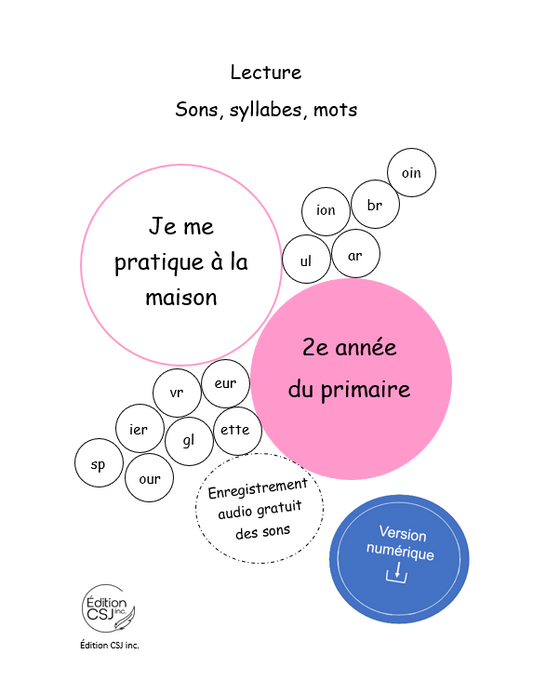 2e année Lecture sons, syllabes, mots (Numérique)