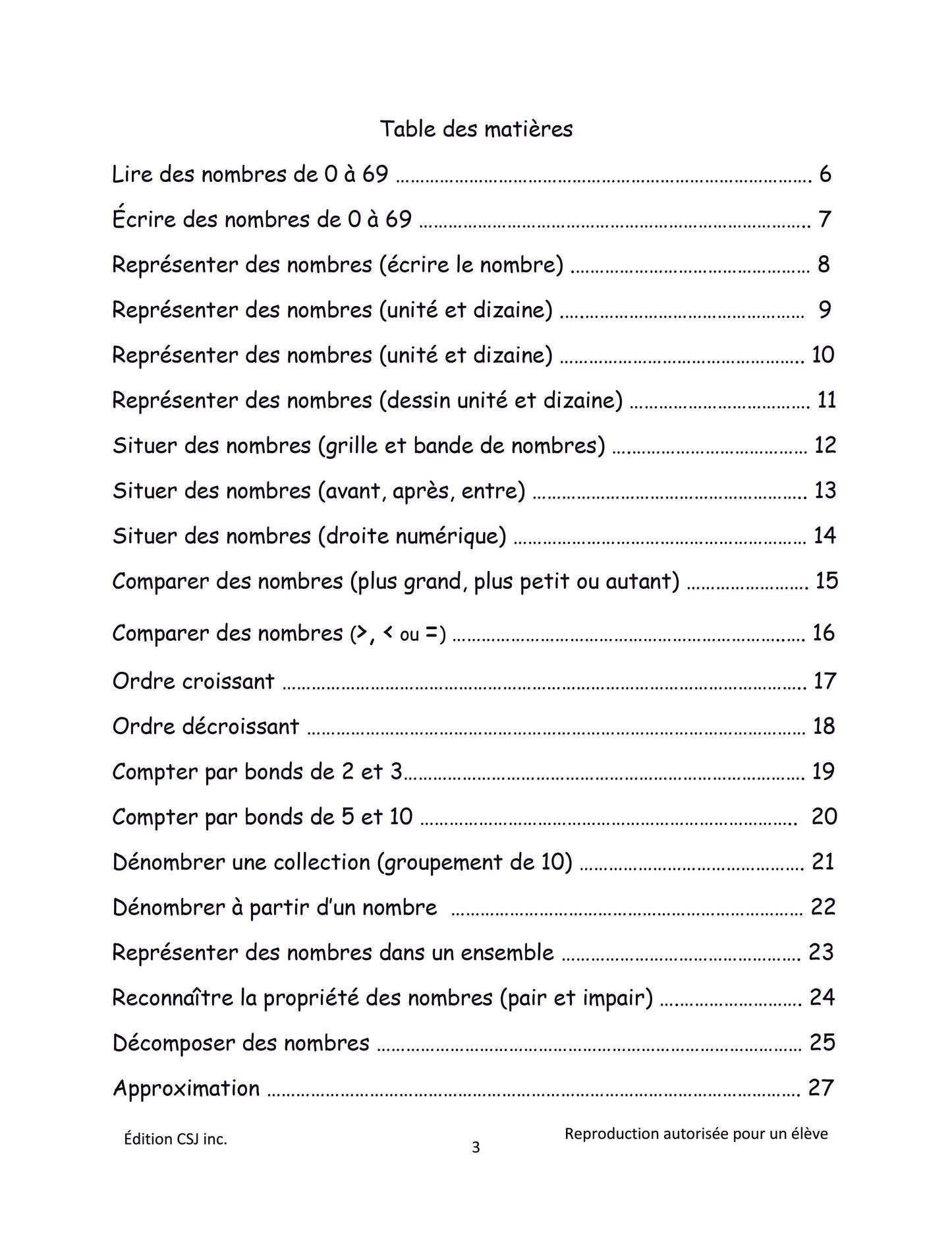 1re année Sens et écriture des nombres - CAHIER E (Numérique)