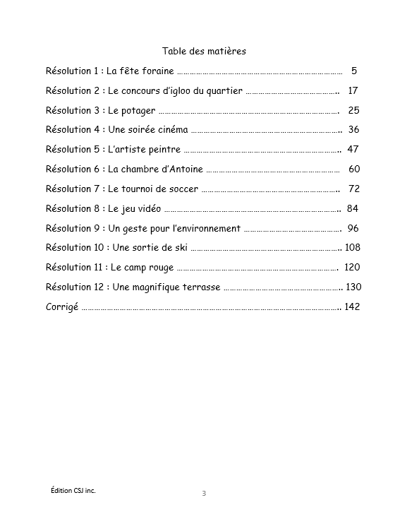 4e année Résoudre une situation-problème : résolutions complexes  - CAHIER A (Numérique)